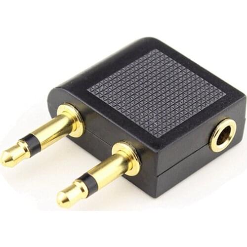 3.5mm Jack Audio Adapter Airline Airplane Travel Traveling Earphone Headphone Headset Jack Adapter