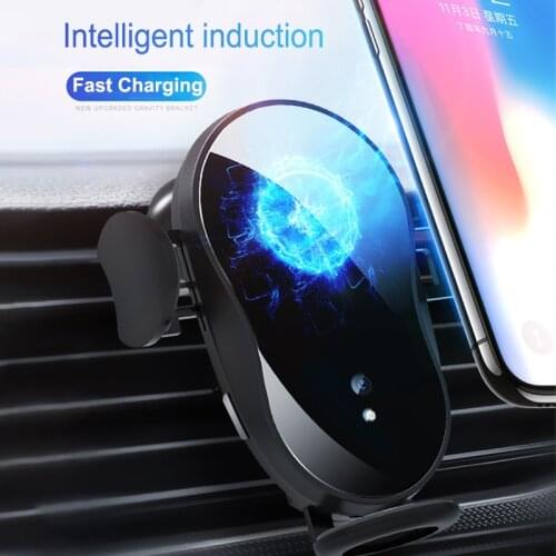15W Car Wireless Charger Holder for Your Mobile Phone Auto Sensor Clamping Phone Accessories Air Vent Mount Car Charger Stand
