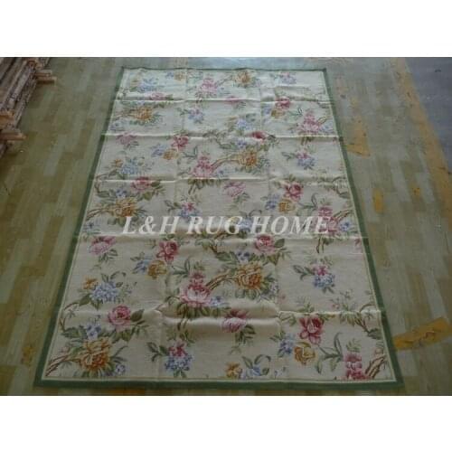 Free Shipping 6'x9' Handmade Rug New Zealand Woolen needlepoint rug & carpet bamboo design