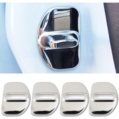 4pcs/set Car Door lock waterproof rust Protector Cover Case For Skoda Octavia 2008-2013/Fabia 08-12/vw Passat 2009 car-styling