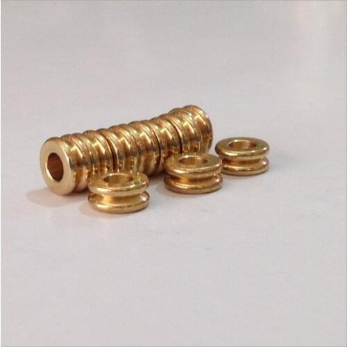 50pcs/lot 5/6/7mm Original Brass Round Flat Metal Spacer Beads Fit Bracelet Necklace Spacer Ring DIY Jewelry Findings Z448