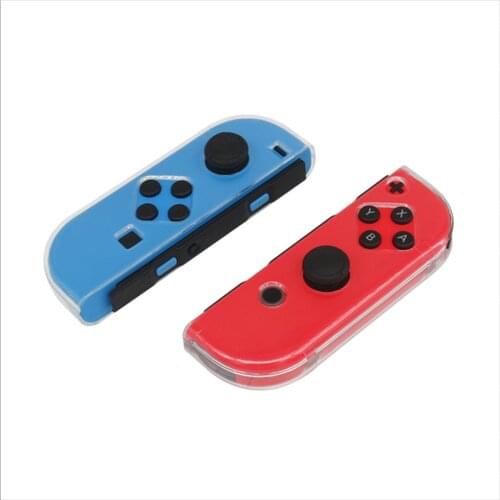 1 pair clear Protective Cover for N-Switch Joy-Con Ultra-Thin shell housing original Anti-Scratch Dockable Case Transparent Soft