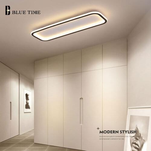 Black Led Ceiling Light 60cm 80cm Surface mounted Modern Ceiling Lamp for Bedroom Dining room Living room Corridor Aisle Lustre