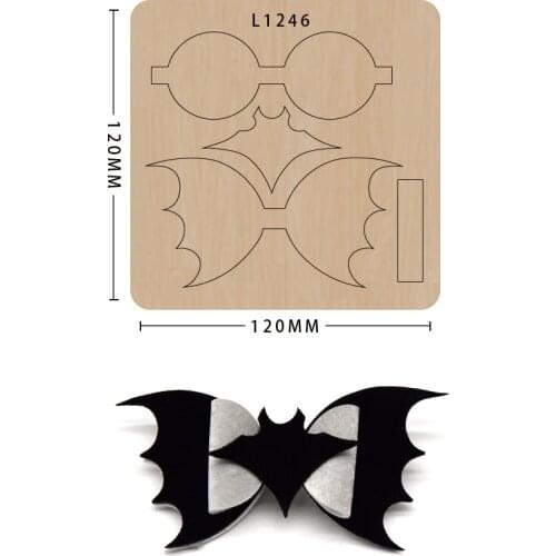 Bow Wood Cutting Dies 2021 New Christmas Diy Wooden Die Cut Bowknot Making Decor Supplies Dies Template