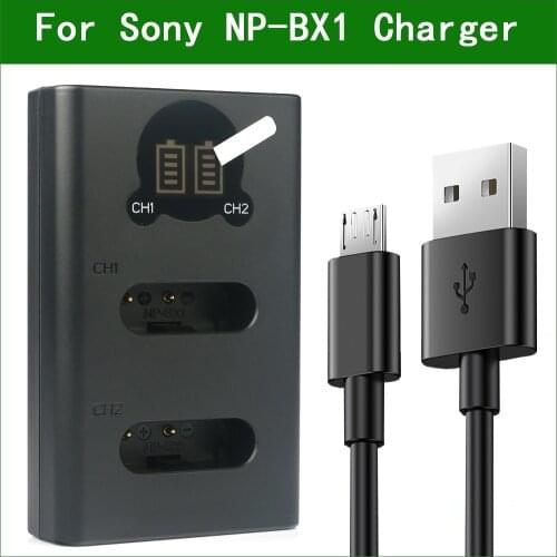 NP-BX1 NP BX1 NPBX1 Dual USB Battery Charger for Sony HDR- CX240 CX405 CX440 PJ240 PJ270 PJ405 PJ410 PJ440 ZV1