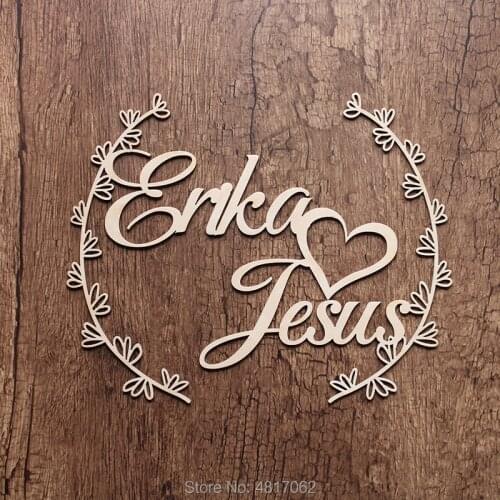 Customized wedding decoration wooden name flower card Letter flower card, Beautiful wooden tag,Wedding Decor Wall Sign