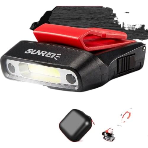 Inductive clip cap lamp headlight rechargeable night fishing light lamp lightweight waterproof fishing hat wearing bright lights
