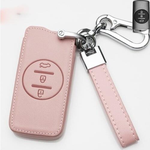Leather Car Key Cover Case For Chery Tiggo 8 Arrizo 5 pro gx 5x eQ7 Chery tiggo 7Pro