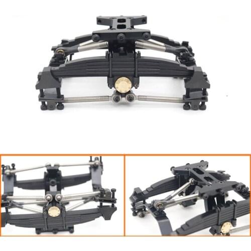 Simulation Metal Rear Suspension Upgrade for 1/14 Tamiya RC Truck Trailer Tipper Scania MAN Benz Actros Volvo Car Diy Parts