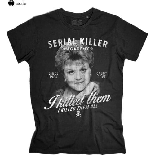 Mens T-Shirt Jessica Fletcher She Wrote Murder, She Wrote Tshirt Killer- Show Original Title
