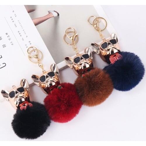 New Fashion Creative Sunglasses Method Keychain Personality Trend Cute Charm Keychain Men and Women Backpack Car Keychain