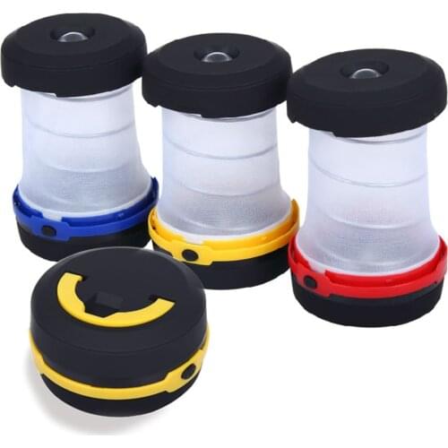 Outdoor Lighting LED Flashlight Retractable Camping Light Spring Telescopic Lamp Portable Collapsible Emergency Home Tent Light