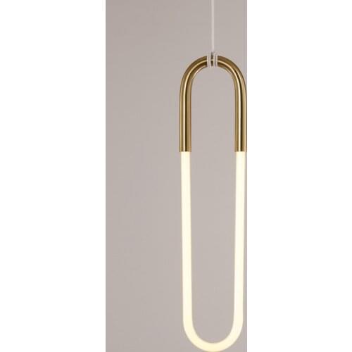 Postmodern Minimalist Nordic Pendant Lights Creative Single Head Restaurant Living Room Bar Bedroom Bedside U-shap Hanging Lamps