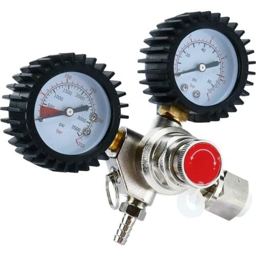 G5/8 0-25MPa Argon Regulator Argon Flow Meter Air Pressure Regulator Gauge For Weld Mig Tig Welding Pressure Reducer Flow Meter