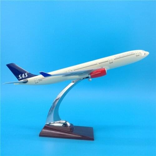 1:172 Scale 32CM Airbus A330 Model Scandinavian SAS Airlines Airways Base Alloy Aircraft Plane Airplane Gear Wheels Airliner
