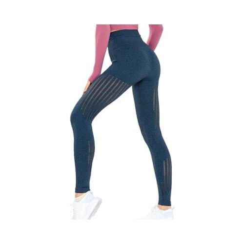 Sexy High Waist Yoga Pants Seamless Women Sports Leggings Fast Dry Fitness Solid Athletic Workout Long Tights Gym Running Girls