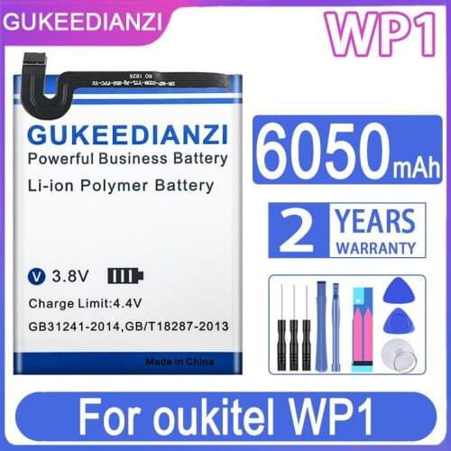 GUKEEDIANZI Replacement Battery WP1 6050mAh For oukitel WP1 WP 1