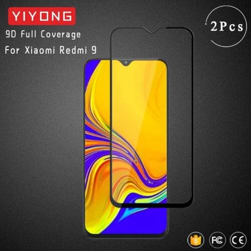 YIYONG 9D Full Cover Glass For Xiaomi Redmi 9 8 7 6 Pro Tempered Glass Screen Protector For Xiaomi Redmi 9A 9C 8A 6A 7A 8 Glass