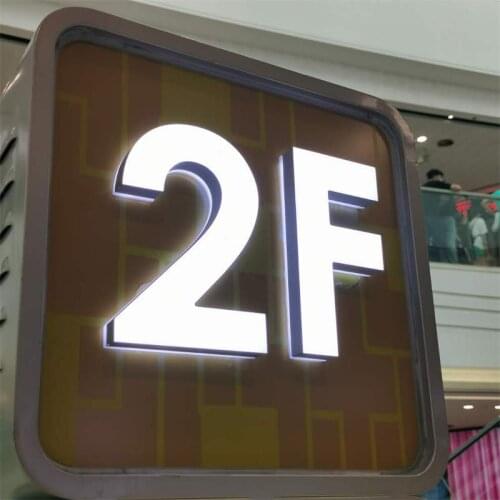 Custom Led House digit light 0-9 modern address signage suitable for home floating led house numbers lamps