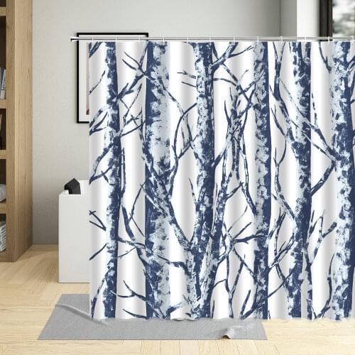 Tree Branches Trunk Texture Background Art Decor Shower Curtain Waterproof Fabric Bathroom Curtains With Hooks For Living Room