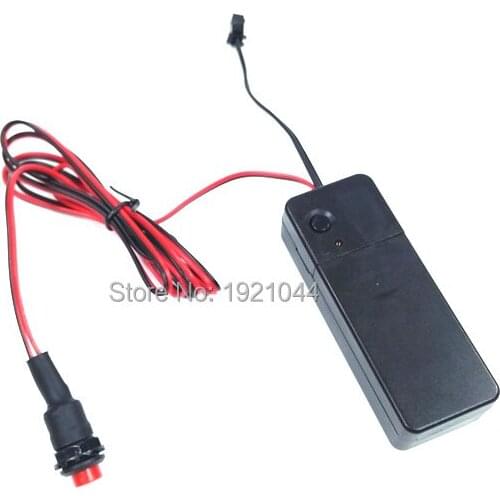 DC-3V Steady on EL inverter or EL Driver For 1-10meter EL wire/EL strip With button Powered by 2-AA Battery For Party Decoration