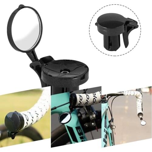Bicycle Mirror Mini Rear View Mirror for Road Bike Unbreakable Rotatable Rearview Safety Side Handlebar Mirror 1 PCS