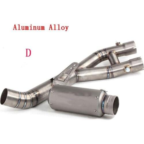 Slip On YZF R1 Motorcycle Exhaust System Pipe Mid Link Pipe 60.5mm Link Exhaust Muffler Pipe For Yamaha R1 2015 2016 2017 2018