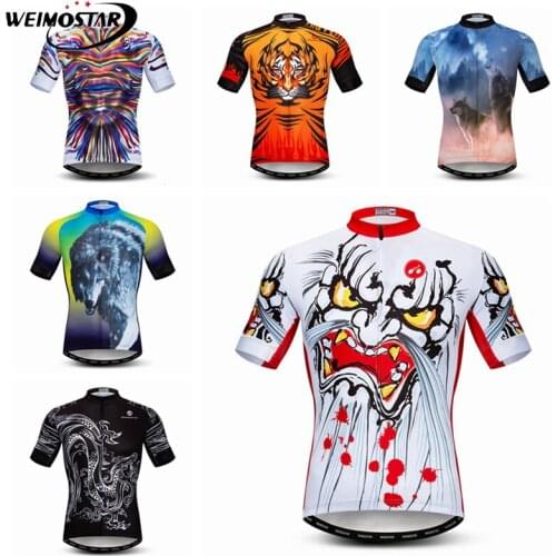 Weimostar New Mens Bike Jersey Breathable Short Sleeve mtb Cycling Jersey Pro Team Bicycle Shirt Quick Dry Cycling Clothing