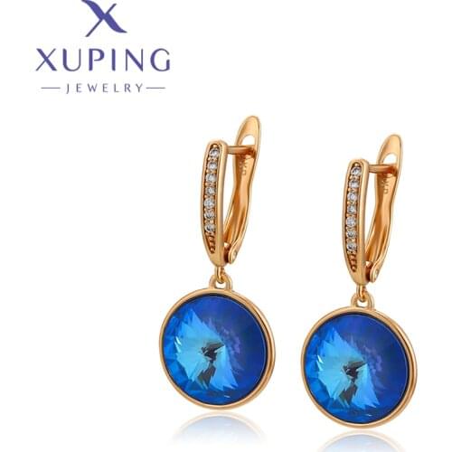 Xuping Jewelry Fashion New Arrival Lovely Style Crystals Earrings for Women Party Gift 610386583