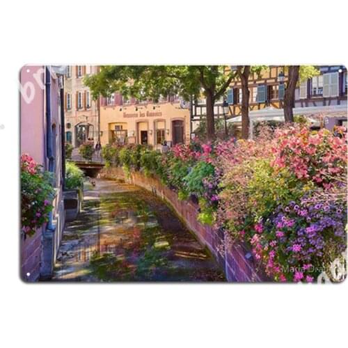 Summer In Colmar, Alsace, France Metal Signs Cinema Garage Club Bar Plates Funny Tin sign Posters