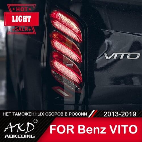 For Car Benz VITO 2013-2019 Tail Lamp LED Fog Lights Day Running Light DRL Tuning Car Accessories V250 V260 V260L Tail Lights