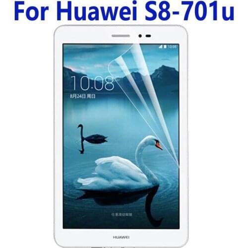 Clear Glossy LCD Screen Protector Protective Film For Huawei Mediapad T1 8.0 S8-701u S8-701w