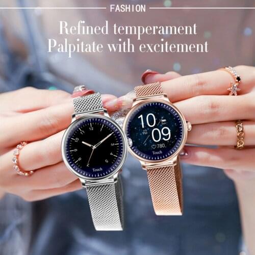NY12 Women Smart Watch Heart Rate Blood Pressure Physiological Monitor IP67 Waterproof 2.5D LCD Screen SmartWatch Women