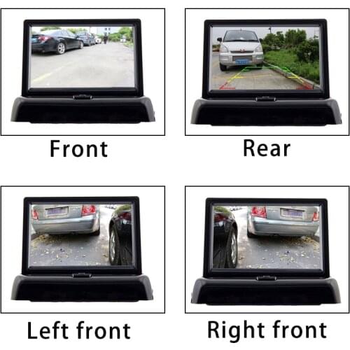 Zhidao rear view camera withi 4.3 screen blind spot visible car reversing aid
