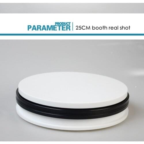 15/25cm 360° Electric Rotating Display Stand Jewelry Display Rotating Turntable Photography Base Video Shooting Table Load 10kg