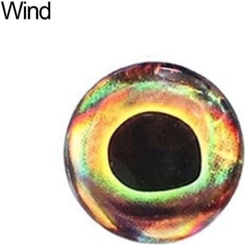 20 Pcs 7-15mm 4D Fly Fishing Lure Eyes Tying Jig Tackle Crafts Dolls Waterproof