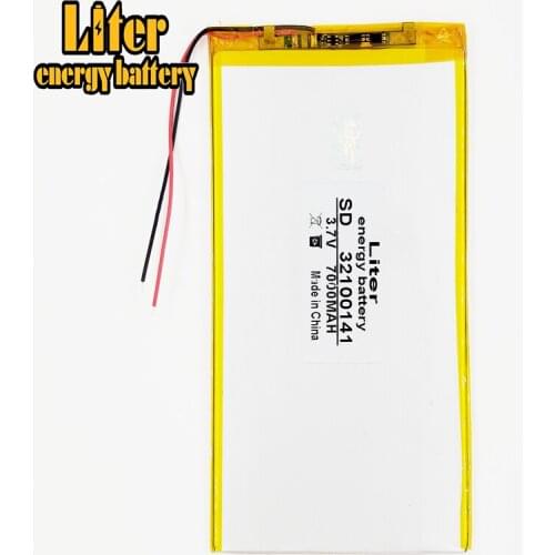 3.7V 7000mAH 32100141 polymer lithium ion battery Li-ion battery for tablet pc 9.7 inch