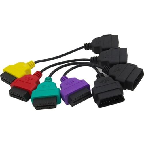 4pcs/lot High Quality For Fiatecuscan Obd2 Connector Diagnostic Cable For Fiat Ecu Scan Multiecuscan Cable For Fiat For Lancia