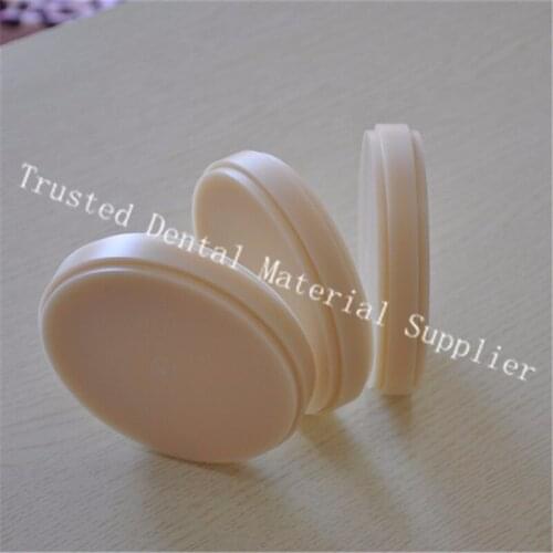 5 Piece OD98*18MM Dental Lab Materials PMMA Blocks Blanks CAD/CAM Wieland System Dental PMMA Disk A1, A2, A3, Transparent