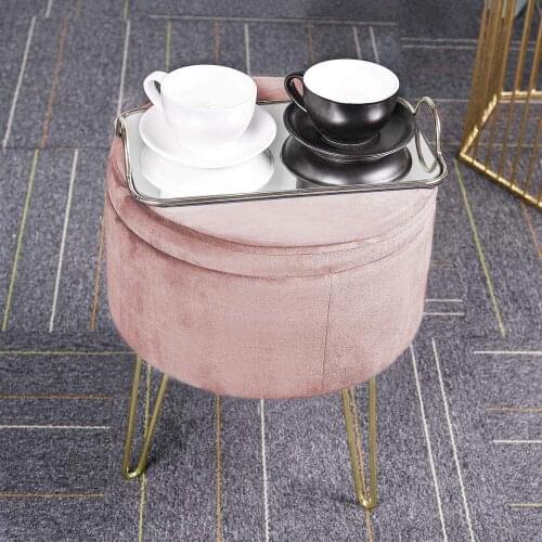 Stool storage Living furniture living room European high-end multifunctional storage box storage chair