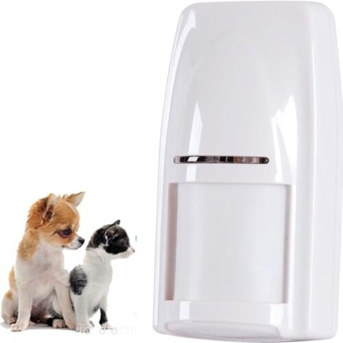 Focus DT-81R Wireless PIR +Dual Mircowave Wall Mounting Detector with Pet Immunity Motion Sensor