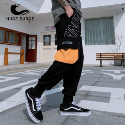 Hip Hop Loose Cargo Pants Street Fashion BF Sports Pants With Multiple Pockets And Cotton Trousers Cuffed Joggers
