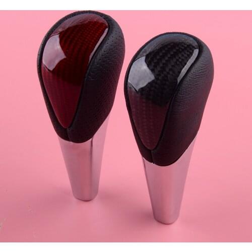 Black/Red Car Gear Stick Shift Knob Shifter Head Fit For Toyota Hiace RAV4 Highlander Venza Automatic Transmissions