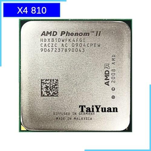 AMD Phenom II X4 810 2.6 GHz Quad-Core CPU Processor HDX810WFK4FGI Socket AM3