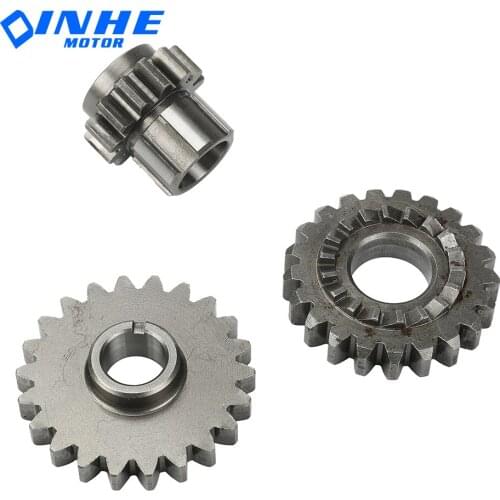 Motorcycle Start Gear Bridge Gear Driven Gear Kit For YinXiang YX 150cc 160cc Horizontal Engine Dirt Pit Bike Parts