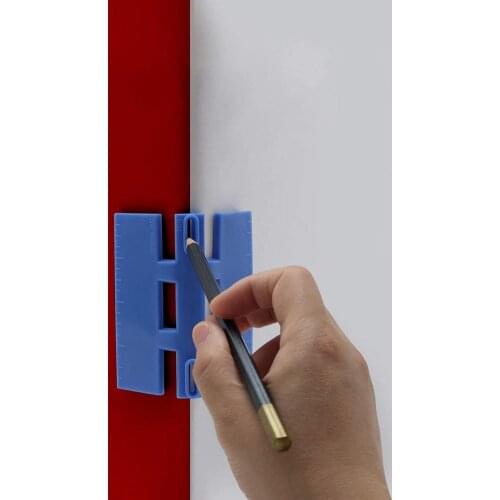 Square Scriber Measuring Gauge Corner Marking Tool Time Saving Better Accuracy Paint Bullnose Trim Ruler for Base Molding