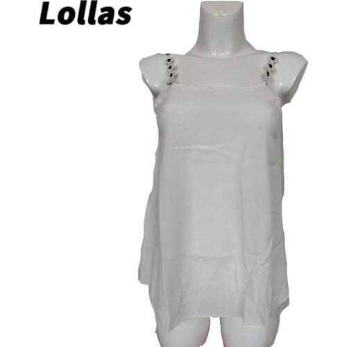 Lollas' bestselling 12-12 shopping festival promotes camisoles European and Russian loose-fitting chiffon glamour with straples