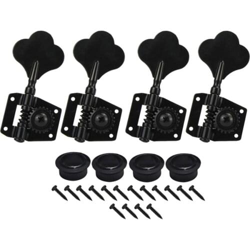 Set of 4PCS Bass Machine Heads 4R Tuning Pegs Tuners Open Gear for Right Handed Bass