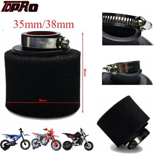 TDPRO 35MM 38mm Black New Foam Air Filter Cleaner Pod For Honda 50cc 70cc 90cc 110cc 125cc Yamaha Motorcycle ATV Quad Pit Bikes