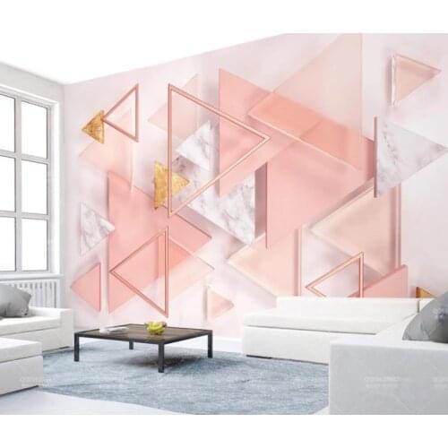 European style wallpapers 3 d Modern geometric figures wall paper mural 3d for 3D background wall decoration painting mural